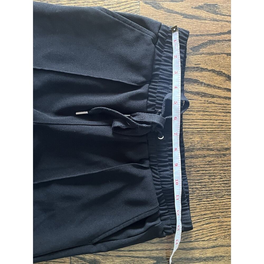 One by Chapter One Womens Pants Tie Waist High Rise Cropped Trouser Black Sz. XS - Picture 6 of 8